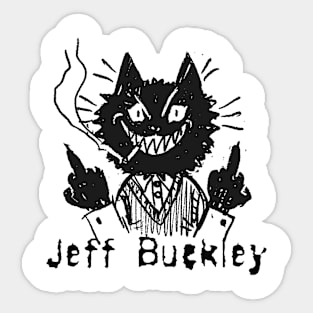 jeff buekley and the bad cat Sticker